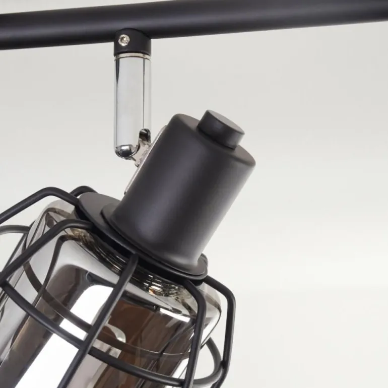 Ennor Plafonnier, Spot de plafond Noir, 4 lumières