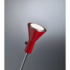 ES 57 LED Tecnolumen Projecteur Chrome, Rouge, 1 lumière