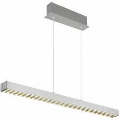 Ethan Suspension Luminaires Globo Lighting LED Aluminium brossé, Blanc, 1 lumière