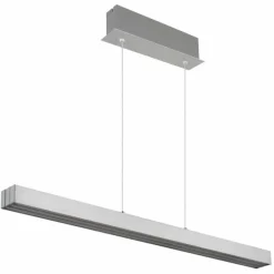 Ethan Suspension Luminaires Globo Lighting LED Aluminium brossé, Blanc, 1 lumière
