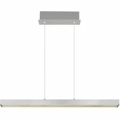 Ethan Suspension Luminaires Globo Lighting LED Aluminium brossé, Blanc, 1 lumière