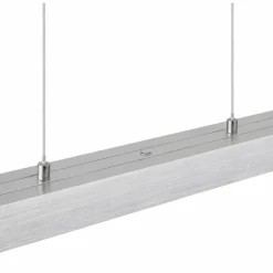 Ethan Suspension Luminaires Globo Lighting LED Aluminium brossé, Blanc, 1 lumière