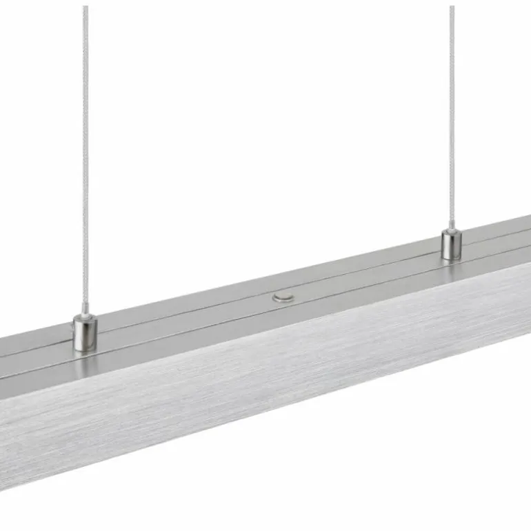 Ethan Suspension Luminaires Globo Lighting LED Aluminium brossé, Blanc, 1 lumière