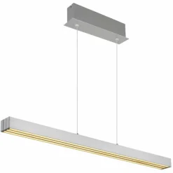 Ethan Suspension Luminaires Globo Lighting LED Aluminium brossé, Blanc, 1 lumière