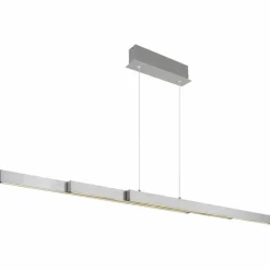 Ethan Suspension Luminaires Globo Lighting LED Aluminium brossé, Blanc, 1 lumière