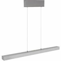 Ethan Suspension Luminaires Globo Lighting LED Aluminium brossé, Blanc, 1 lumière