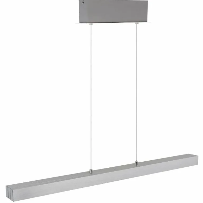 Ethan Suspension Luminaires Globo Lighting LED Aluminium brossé, Blanc, 1 lumière