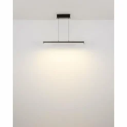 Ethan Suspension Luminaires Globo Lighting LED Aluminium brossé, Blanc, 1 lumière