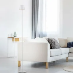 EURIA Lampadaire Luminaires Leuchten Direkt LED Blanc, 1 lumière