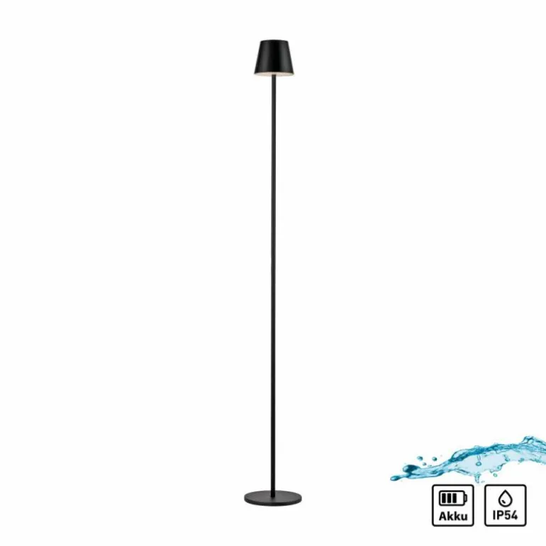 EURIA Lampadaire Luminaires Leuchten Direkt LED Noir, 1 lumière
