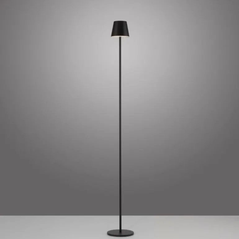 EURIA Lampadaire Luminaires Leuchten Direkt LED Noir, 1 lumière