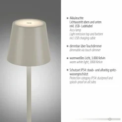 EURIA Lampadaire Luminaires Leuchten Direkt LED Gris, 1 lumière
