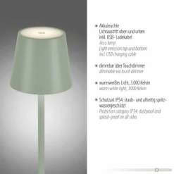 EURIA Lampadaire Luminaires Leuchten Direkt LED Vert, 1 lumière