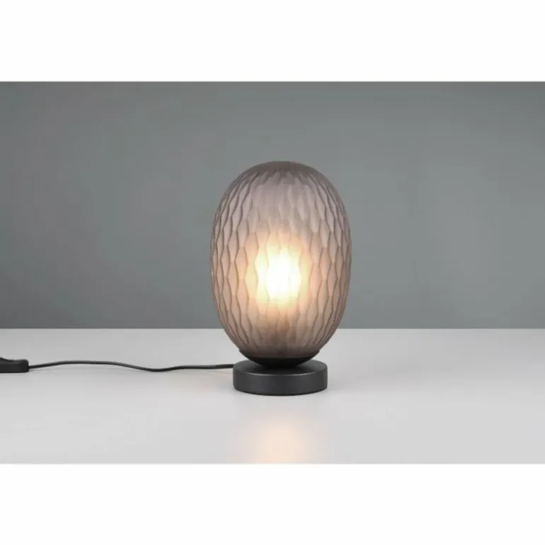 Facette Lampe à poser Luminaires Trio Noir, 1 lumière