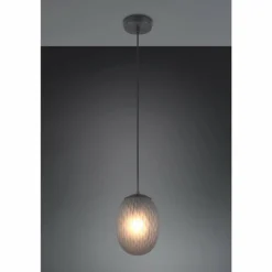 Facette Suspension Luminaires Trio Noir, 1 lumière