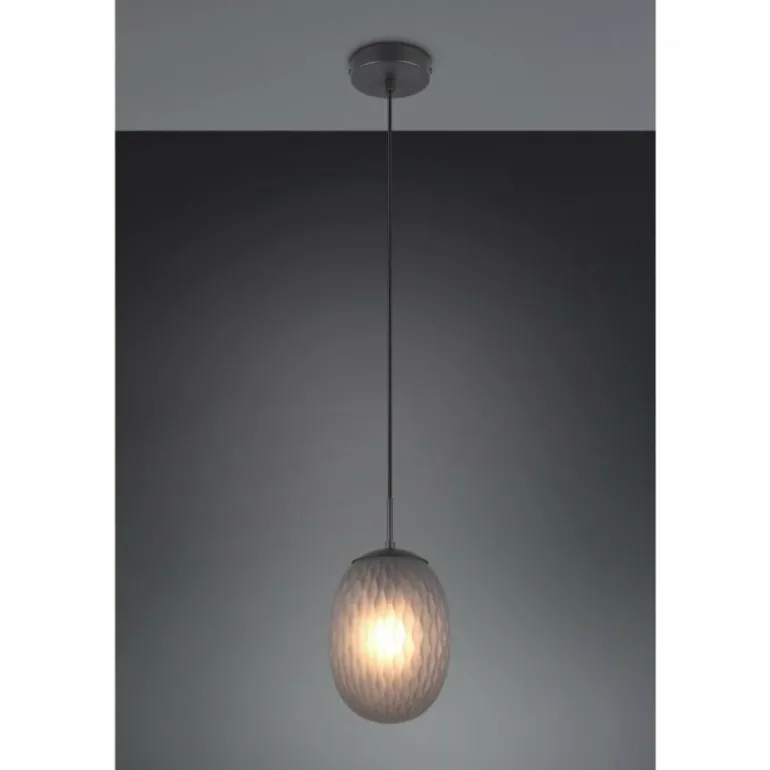 Facette Suspension Luminaires Trio Noir, 1 lumière