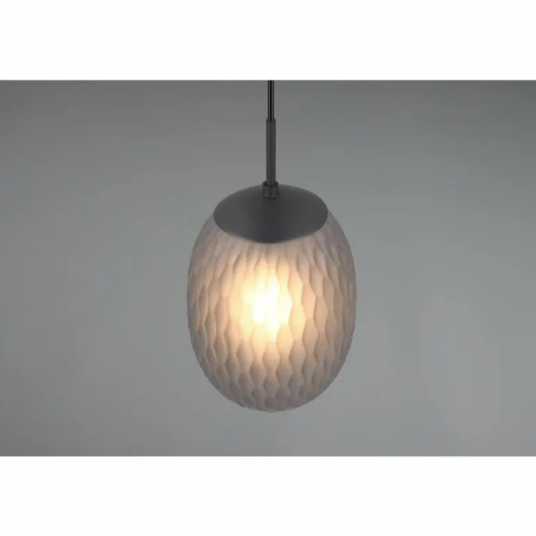 Facette Suspension Luminaires Trio Noir, 1 lumière