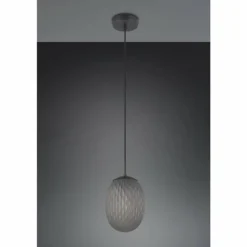 Facette Suspension Luminaires Trio Noir, 1 lumière