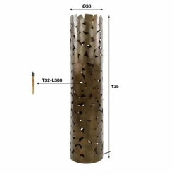 Favsing Lampadaire Bronze, 2 lumières