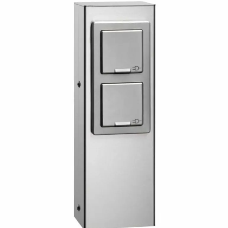 Fellbach Prises électriques d'extérieur Luminaires LCD Acier inoxydable