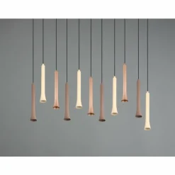 Fiato Suspension Luminaires Trio LED Noir, 11 lumières