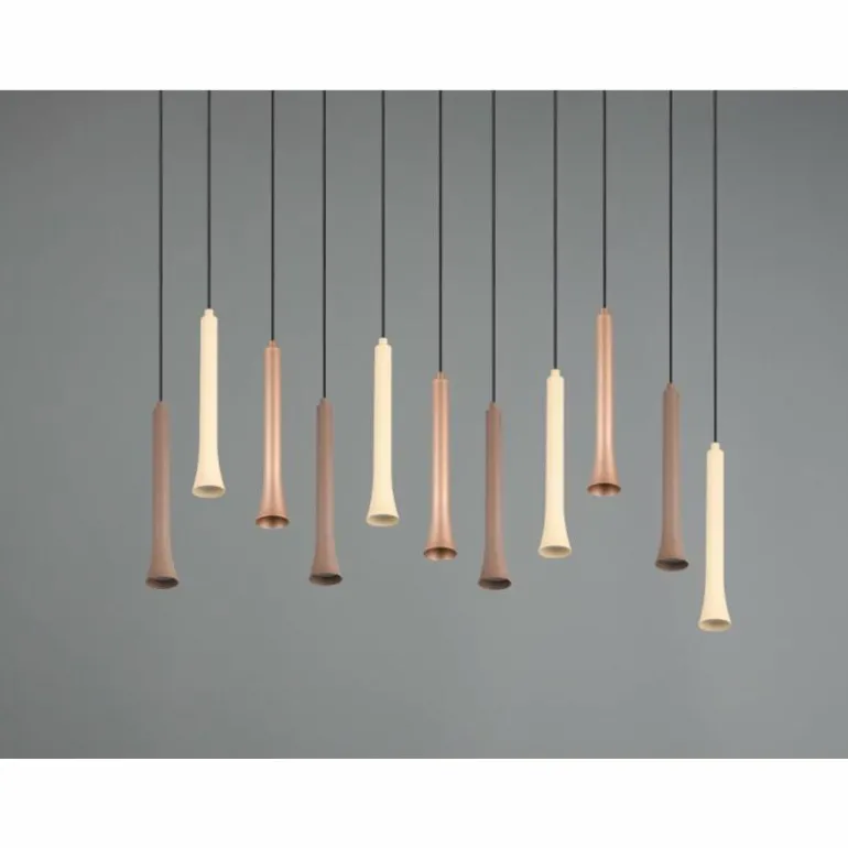 Fiato Suspension Luminaires Trio LED Noir, 11 lumières