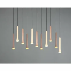 Fiato Suspension Luminaires Trio LED Noir, 11 lumières