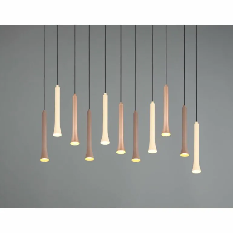 Fiato Suspension Luminaires Trio LED Noir, 11 lumières