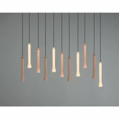 Fiato Suspension Luminaires Trio LED Noir, 11 lumières