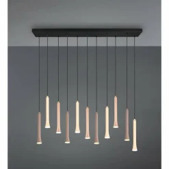 Fiato Suspension Luminaires Trio LED Noir, 11 lumières