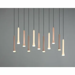 Fiato Suspension Luminaires Trio LED Noir, 11 lumières