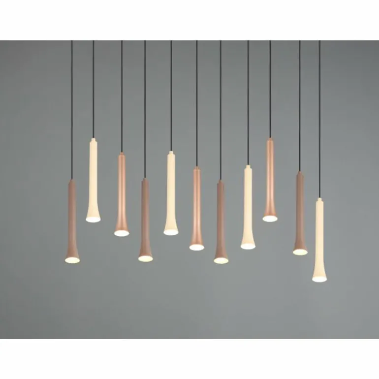 Fiato Suspension Luminaires Trio LED Noir, 11 lumières