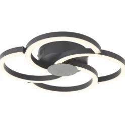 Fico Plafonnier Luminaires Brilliant LED Noir, 1 lumière