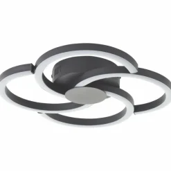 Fico Plafonnier Luminaires Brilliant LED Noir, 1 lumière