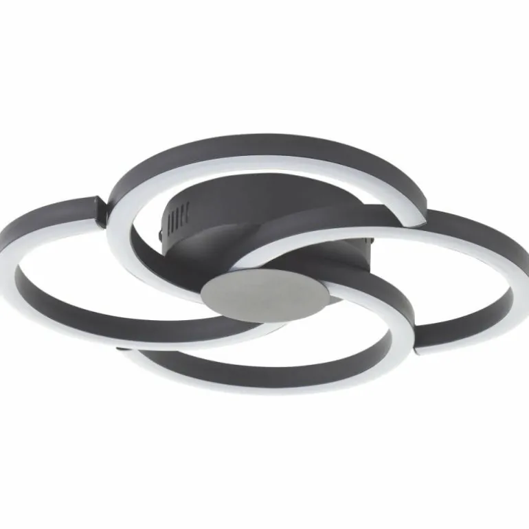 Fico Plafonnier Luminaires Brilliant LED Noir, 1 lumière