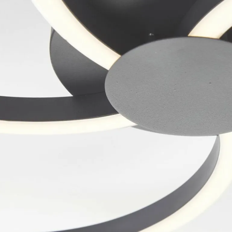 Fico Plafonnier Luminaires Brilliant LED Noir, 1 lumière