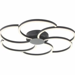 Fico Plafonnier Luminaires Brilliant LED Noir, 1 lumière