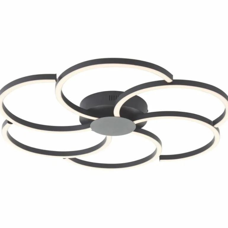 Fico Plafonnier Luminaires Brilliant LED Noir, 1 lumière