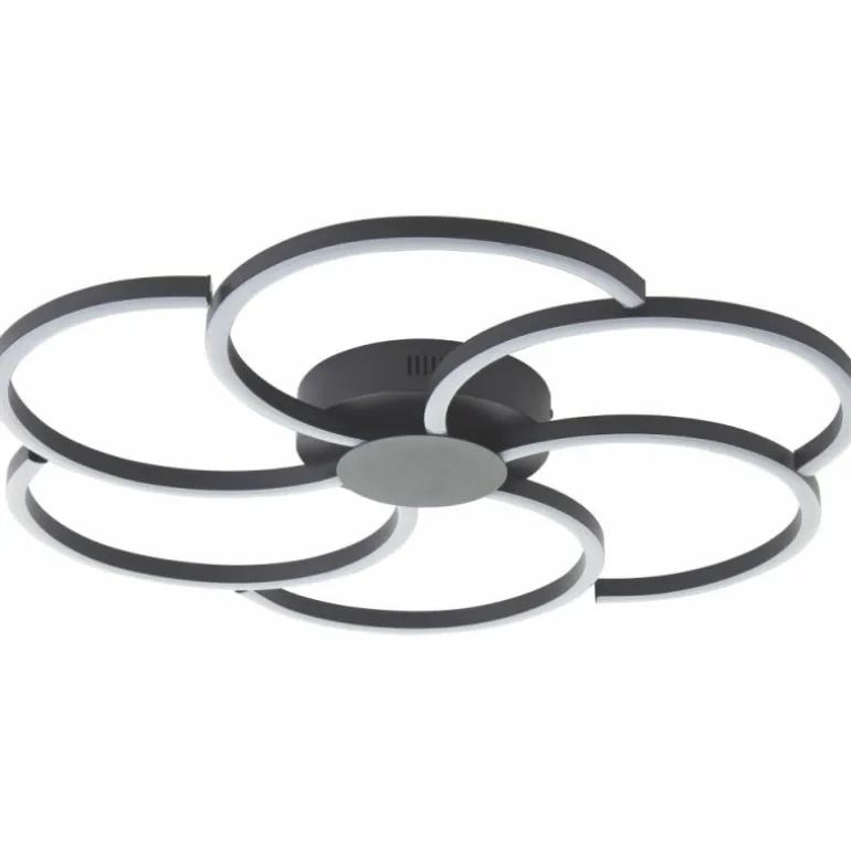 Fico Plafonnier Luminaires Brilliant LED Noir, 1 lumière