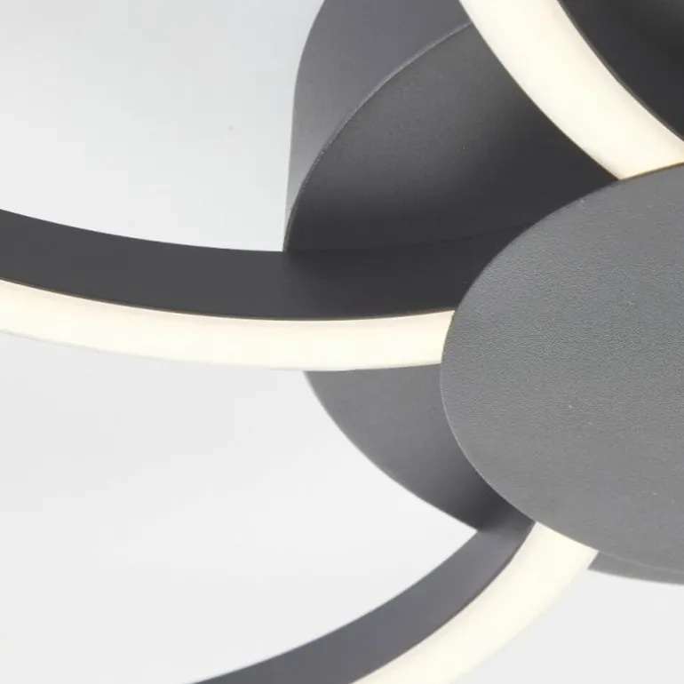 Fico Plafonnier Luminaires Brilliant LED Noir, 1 lumière