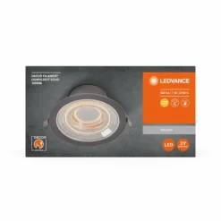 Filament Downlight Luminaires Ledvance LED Aluminium, 1 lumière