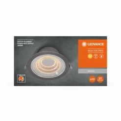 Filament Downlight Luminaires Ledvance LED Aluminium, 1 lumière