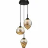 Firefly Suspension Luminaires Globo Lighting LED Noir, 1 lumière