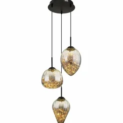 Firefly Suspension Luminaires Globo Lighting LED Noir, 1 lumière
