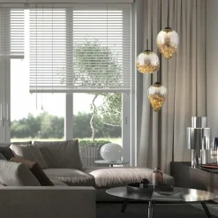 Firefly Suspension Luminaires Globo Lighting LED Noir, 1 lumière