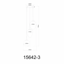 Firefly Suspension Luminaires Globo Lighting LED Noir, 1 lumière