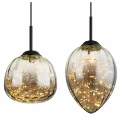 Firefly Suspension Luminaires Globo Lighting LED Noir, 1 lumière