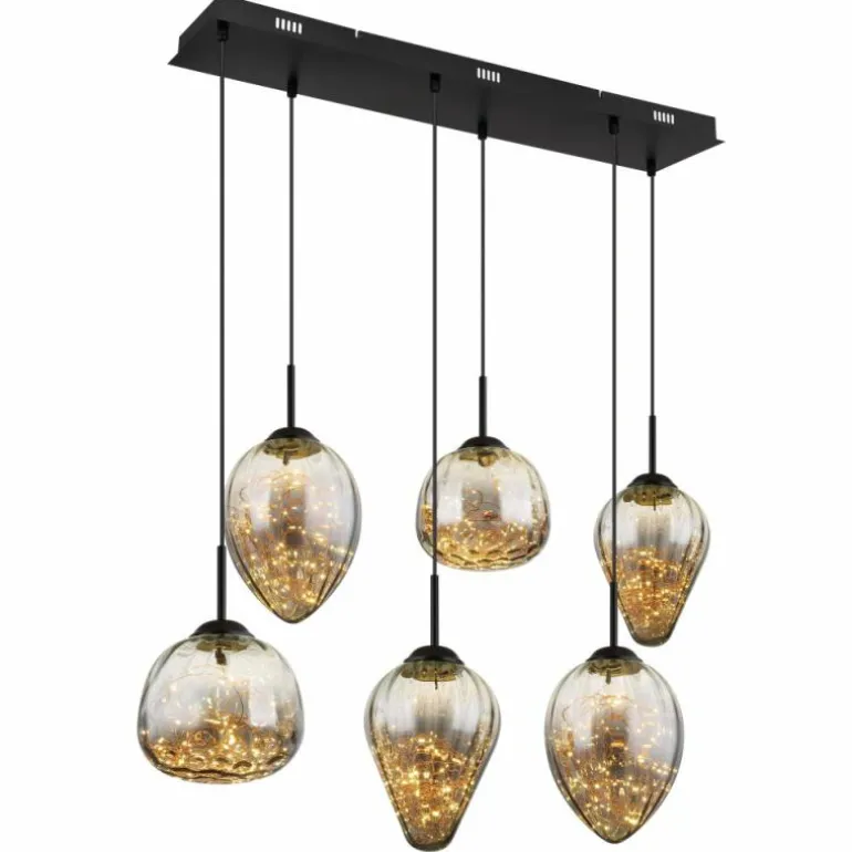 Firefly Suspension Luminaires Globo Lighting LED Noir, 1 lumière