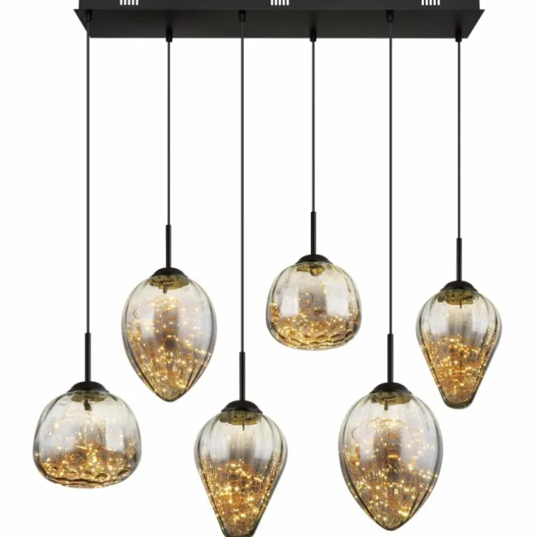 Firefly Suspension Luminaires Globo Lighting LED Noir, 1 lumière