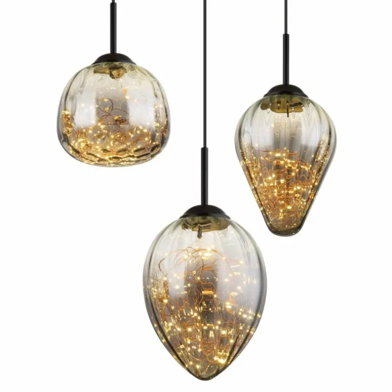 Firefly Suspension Luminaires Globo Lighting LED Noir, 1 lumière